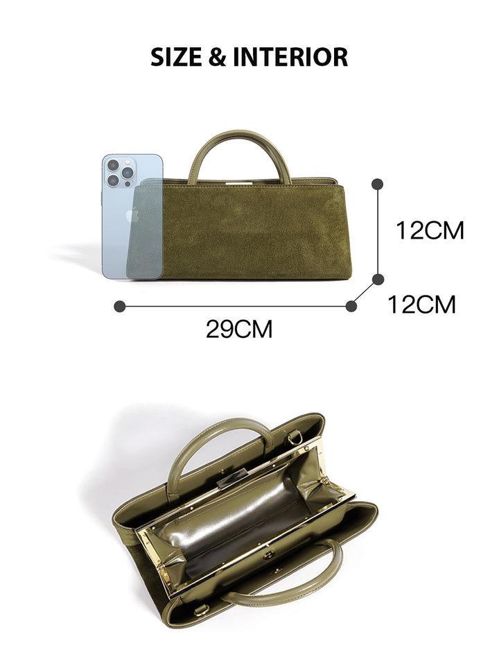 Suede Autumn Clutch Handbag