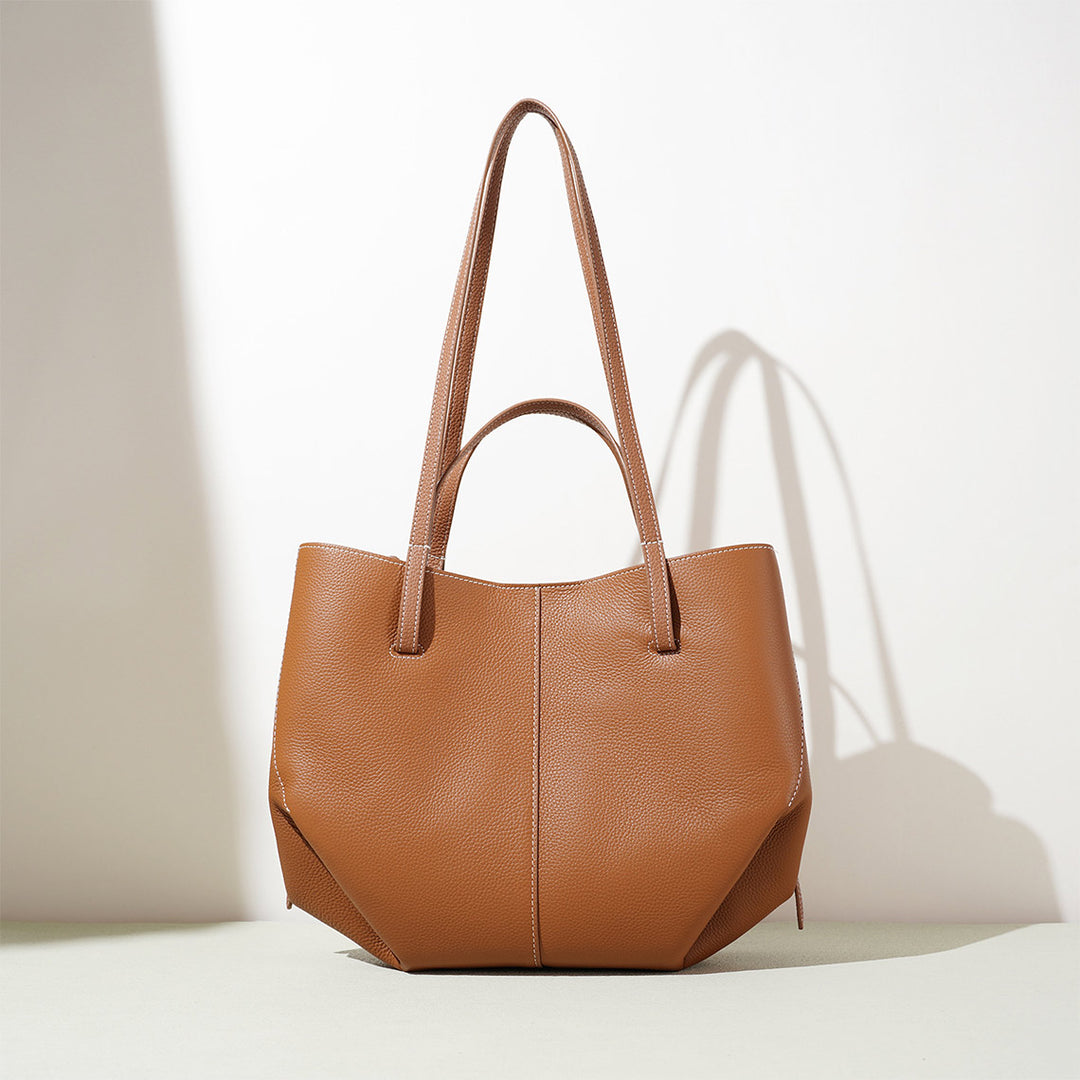 Top Grain Leather Inspired Wings Tote Bag