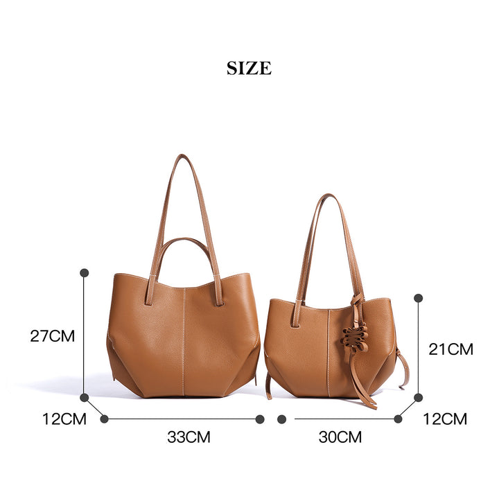 Top Grain Leather Inspired Wings Tote Bag