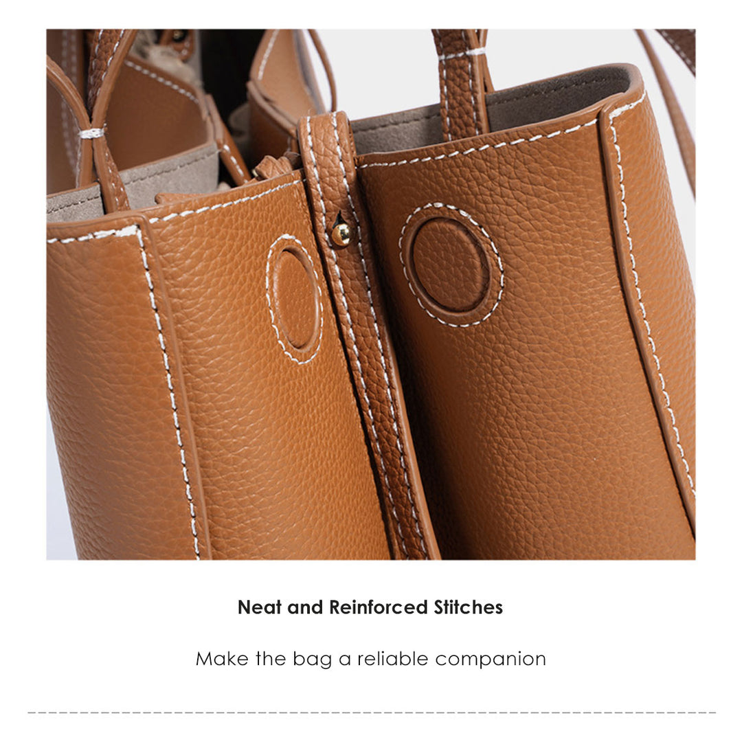 Top Grain Leather Inspired Wings Tote Bag