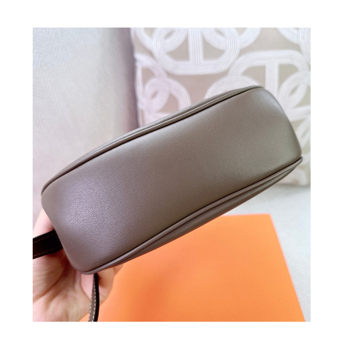Top Grain Leather New Kelly Saddle Bag