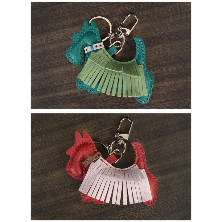 POPSEWING® Sheep Leather Scottie Dog Keychain DIY Kit