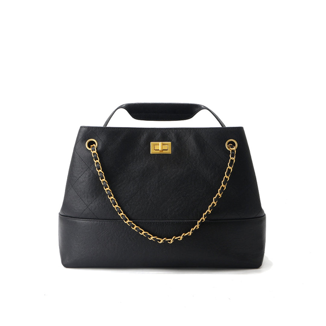 Suede Leather Quilted Suede Shoulder Bag