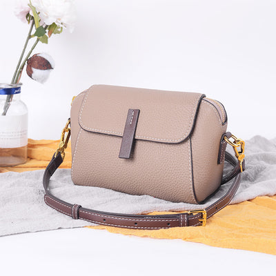 Khaki Small Crossbody Bag | Women Leather Bag