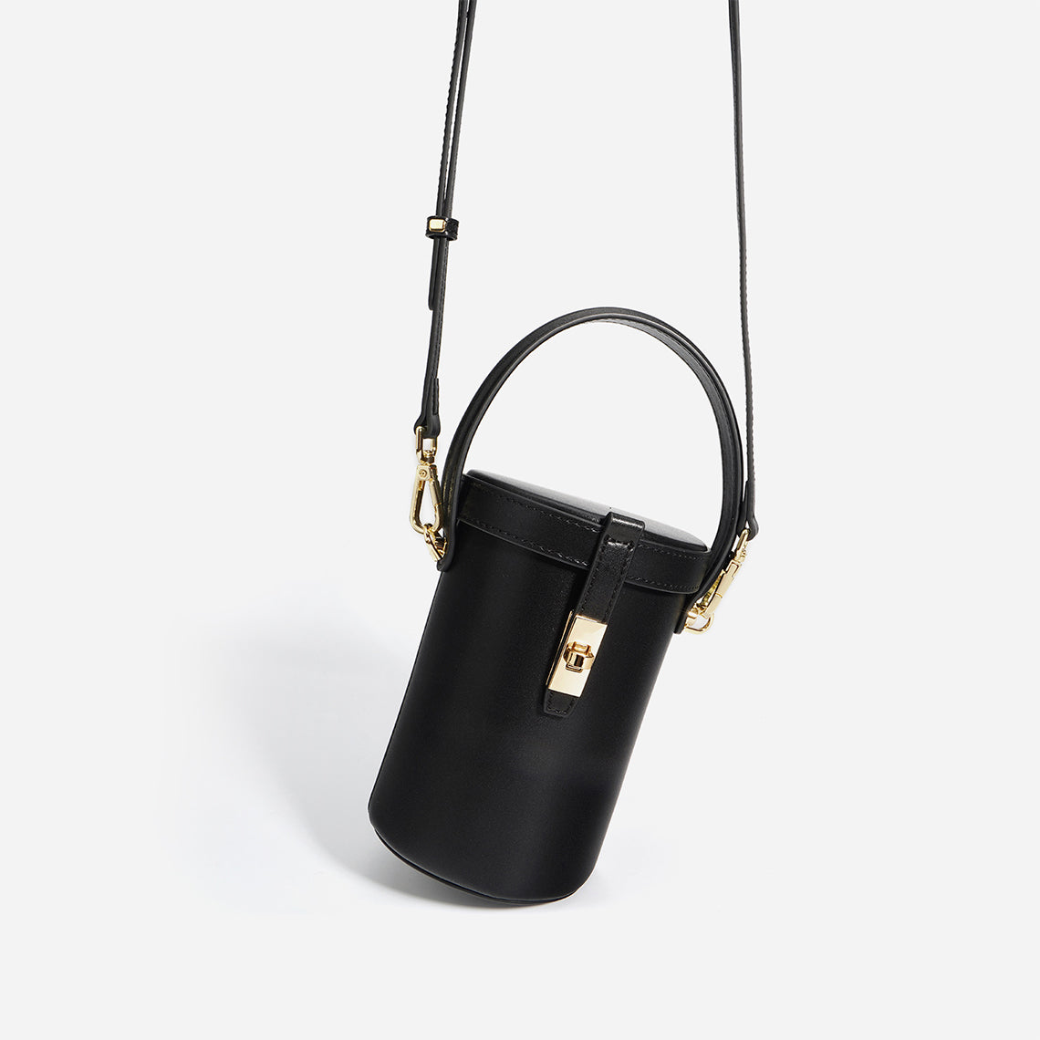 Leather Small Bucket Phone Bag