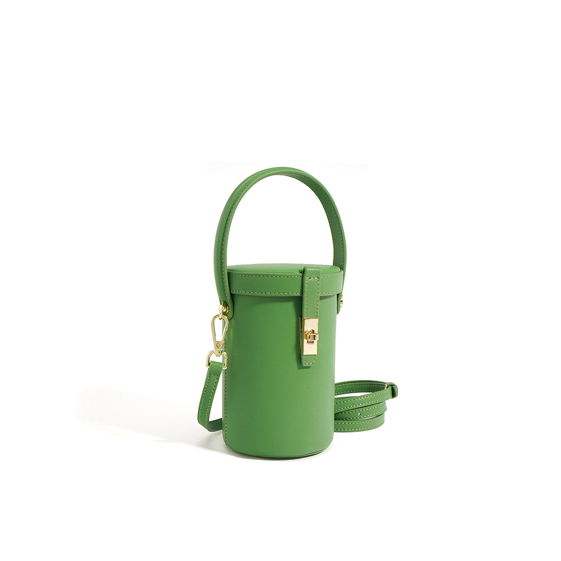 Green Leather Bucket Bag | Mini Leather Bucket Bag for Women - POPSEWING®