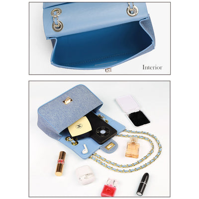 POPSEWING® Leather Denim Small Chain Bag DIY Kits