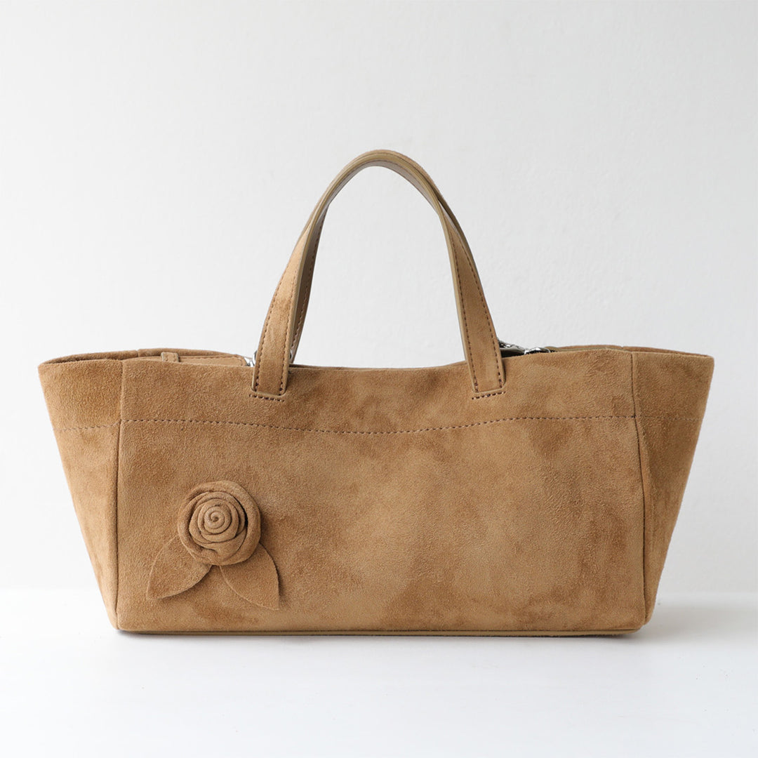 Tan suede handbags | Small leather handbag for women