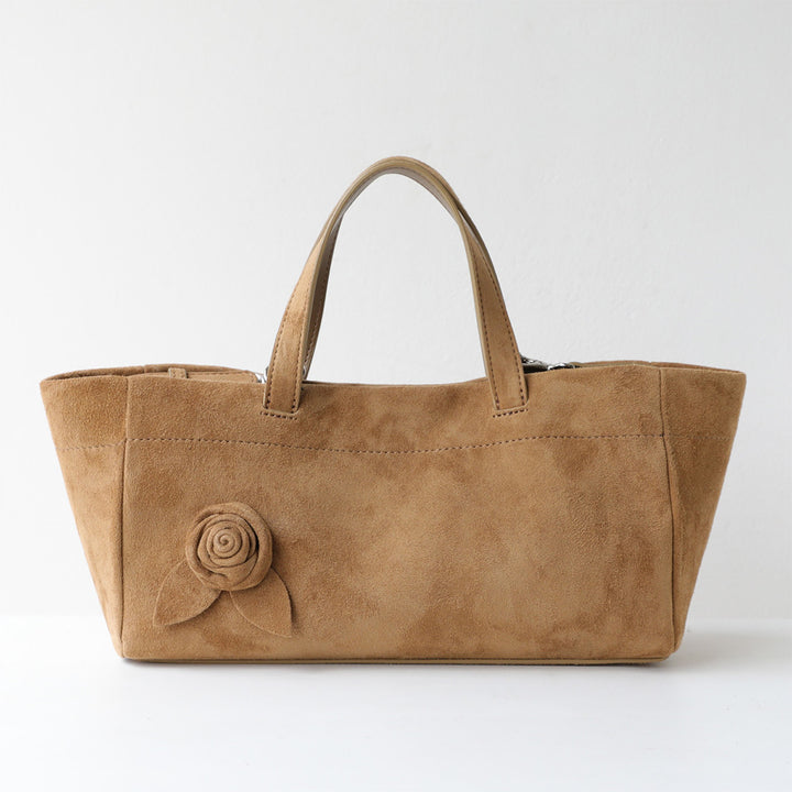 Tan suede handbags | Small leather handbag for women