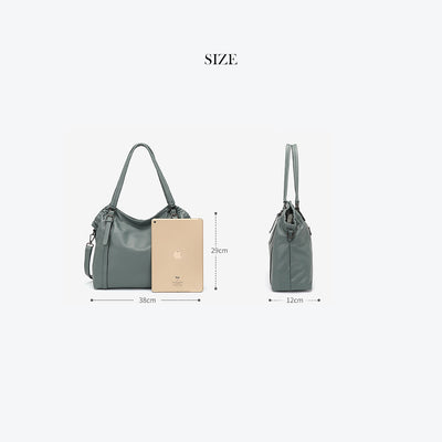 Top Grain Leather Women Shoulder Tote Bag
