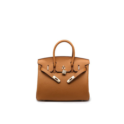 Brown Genuine Leather Handbag | Designer Handbags - POPSEWING™