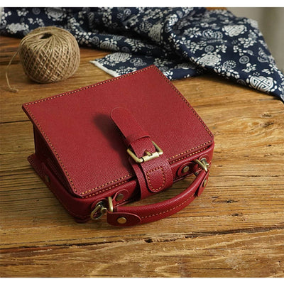 Women purse handbag in red | Vintage handbag purse DIY kit - POPSEWING™
