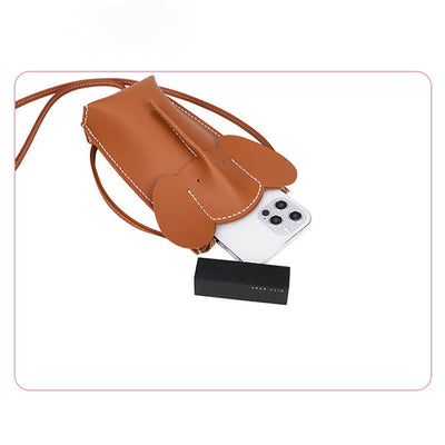 DIY Bag Making Kit | Brown Leather Elephant Phone Bag Purse Kit - POPSEWING™