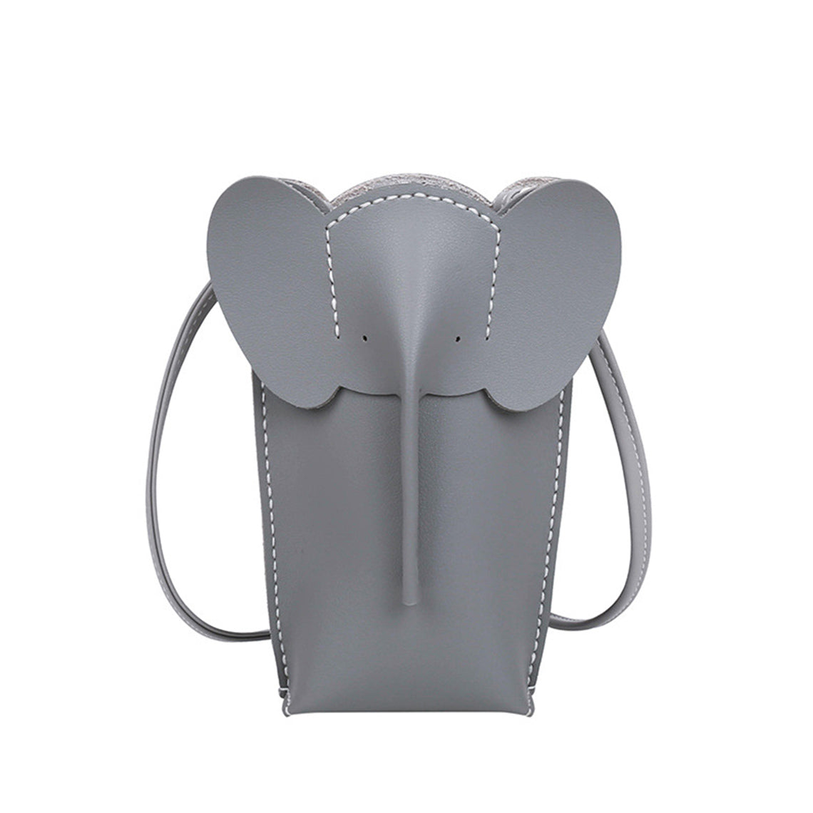 DIY Bag Making Kit | Grey Leather Elephant Purse Kit - POPSEWING™