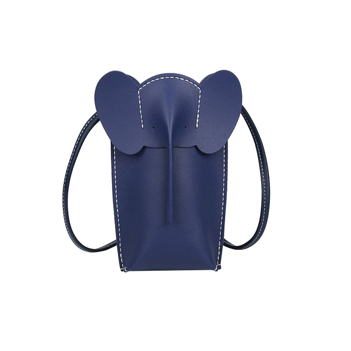 DIY Bag Making Kit | Navy Blue Leather Elephant Purse Kit - POPSEWING™