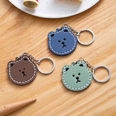 POPSEWING® Leather Brown Bear Keychain DIY Kit