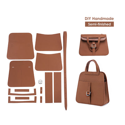 Halzan Bag DIY Kit | Top & Full Grain Leather Crossbody Bag 