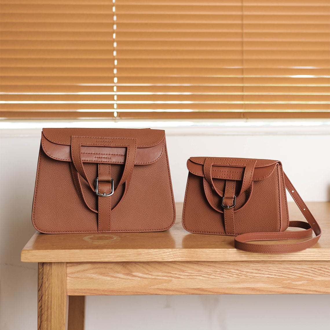 Brown Halzan 25 31 | Tan Leather Crossbody Bag  
