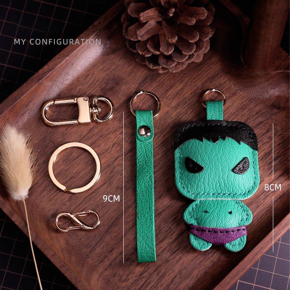 How to make a Hulk Gift - Homemade Hulk Keychain | POPSEWING™
