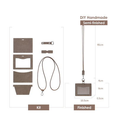 DIY Leathercraft Kits for Beginners | Lanyard with ID Holder - POPSEWING™