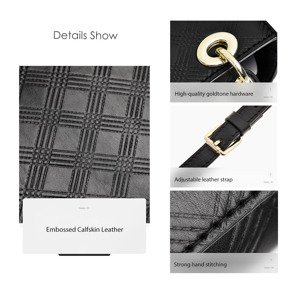 Genuine Leather Bag Making Kit Details - POPSEWING™