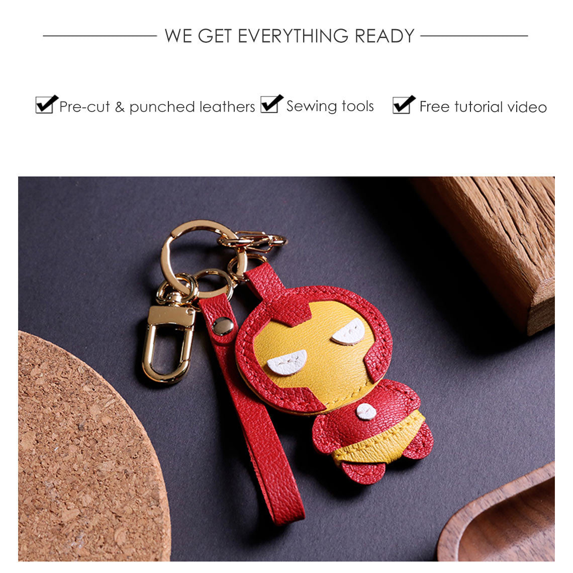 Cute marvel keychains making kit | Unique gift for men & marvel fans