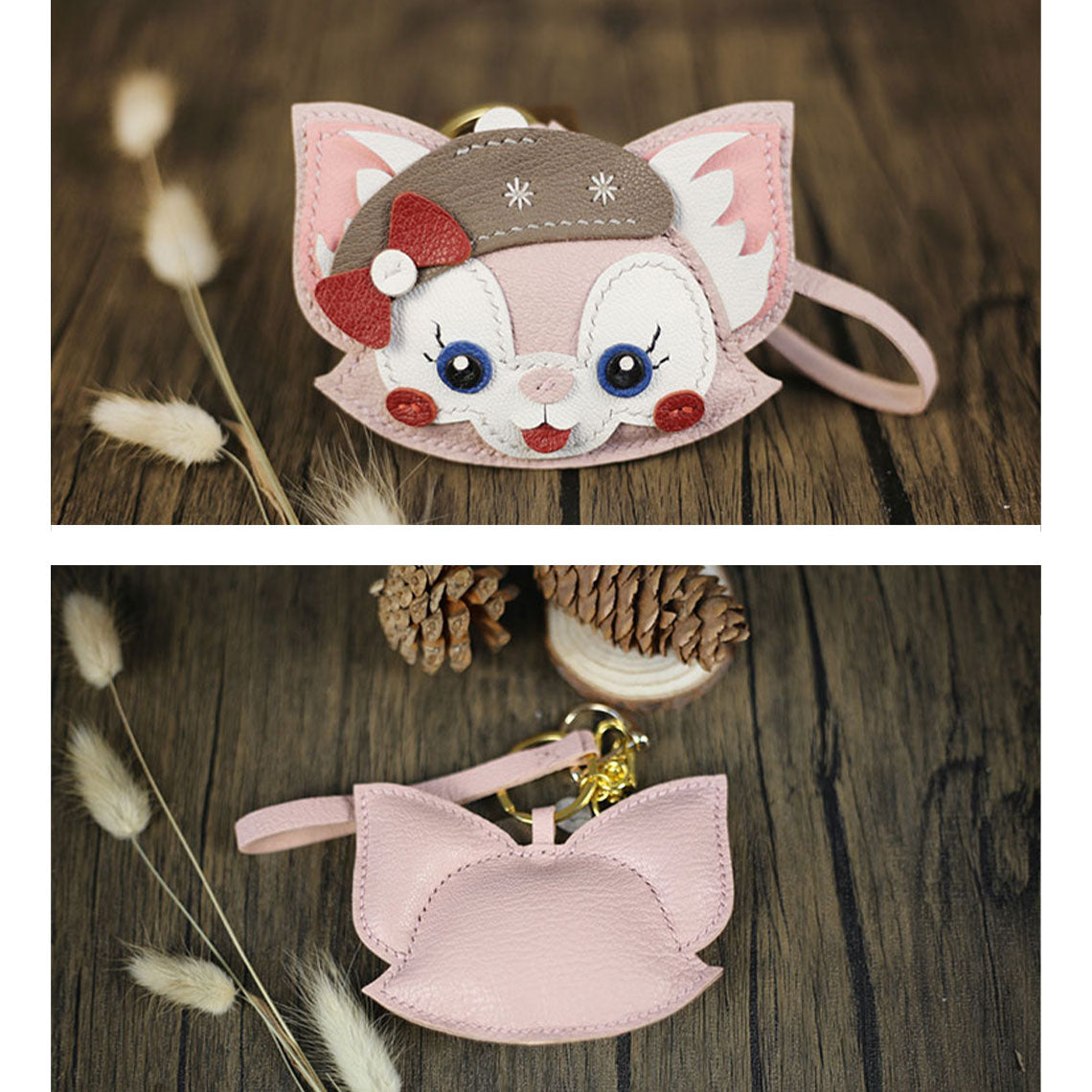 Linabell Keychains Cute DIY Keychain Kit - Pink Fox Animal Keychains – POPSEWING®