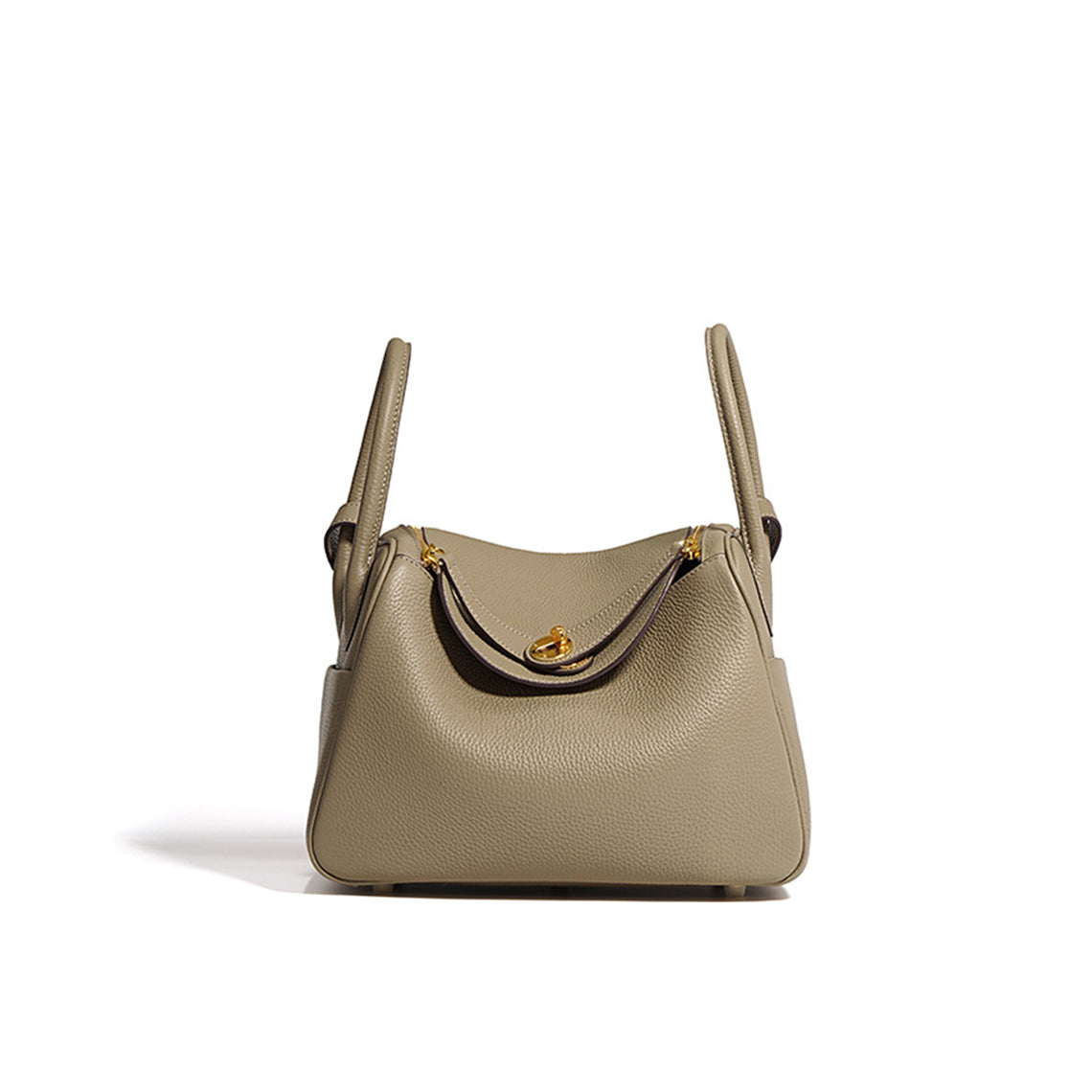 Taupe Leather Handbag | Inspired Leather Lindy Handbag - POPSEWING™
