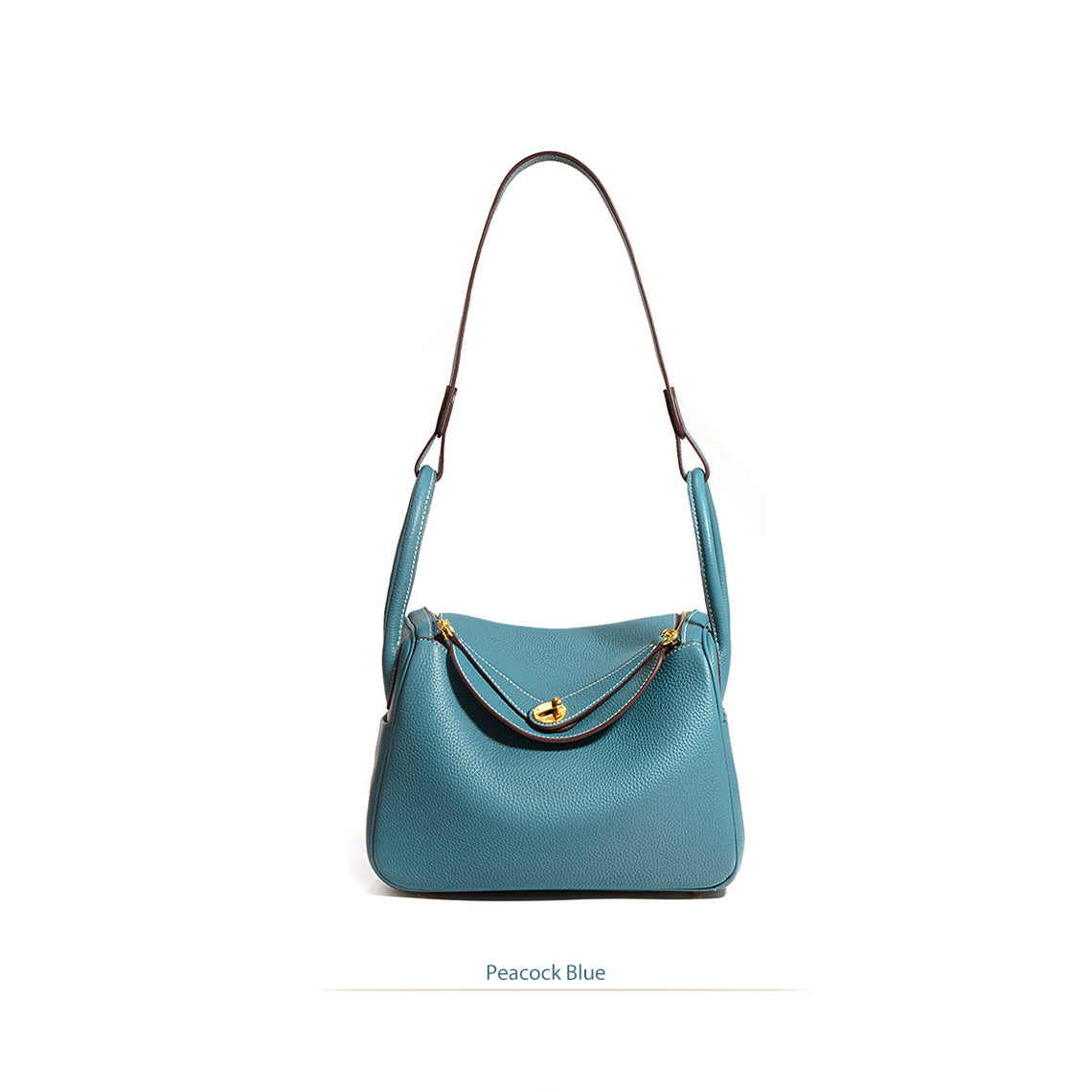 Luxury Leather Handbag | Inspired Leather Lindy Handbag in Navy Blue - POPSEWING™