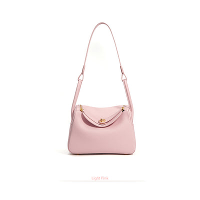 Pink Leather Handbag & Shoulder Bag | Pink Small Handbag for Women - POPSEWING™