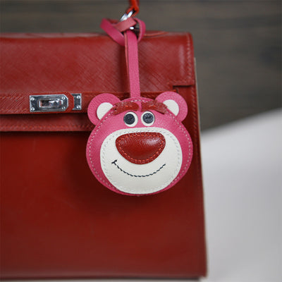 Easy DIY Leather Projects for Kids | Anime Teddy Bear Lotso Bear Keychain Handmade - POPSEWING™