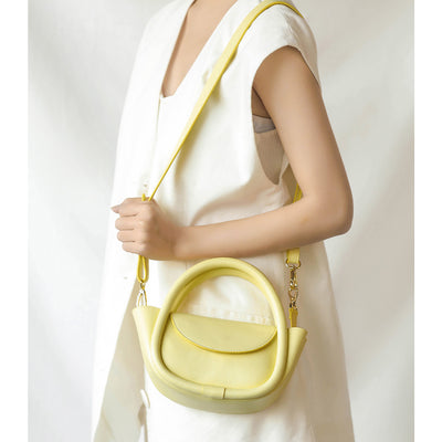 Mini Handbag with Crossbody Strap | Leather Shoulder Bag for Women - POPSEWING™