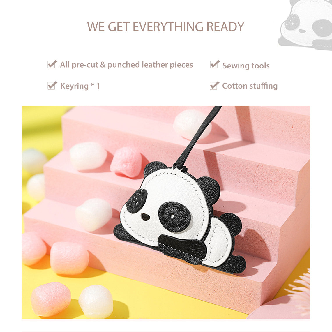 DIY Keychain Kits | How to Make a Cute Panda Keychain - POPSEWING™
