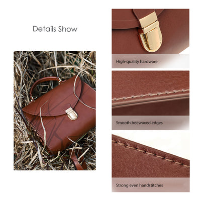 POPSEWING® Leather Vintage Top Handle Crossbody Bag DIY Kit