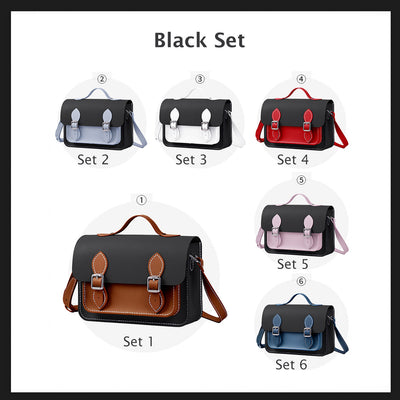 Black cambridge satchel set | POPSEWING