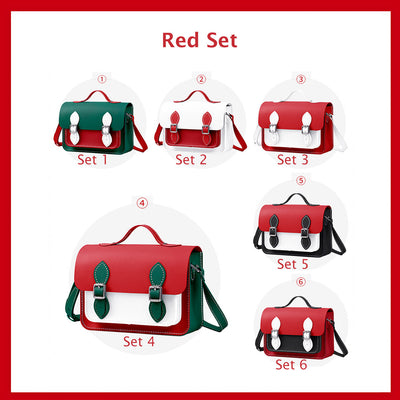 Red cambridge satchel set | POPSEWING