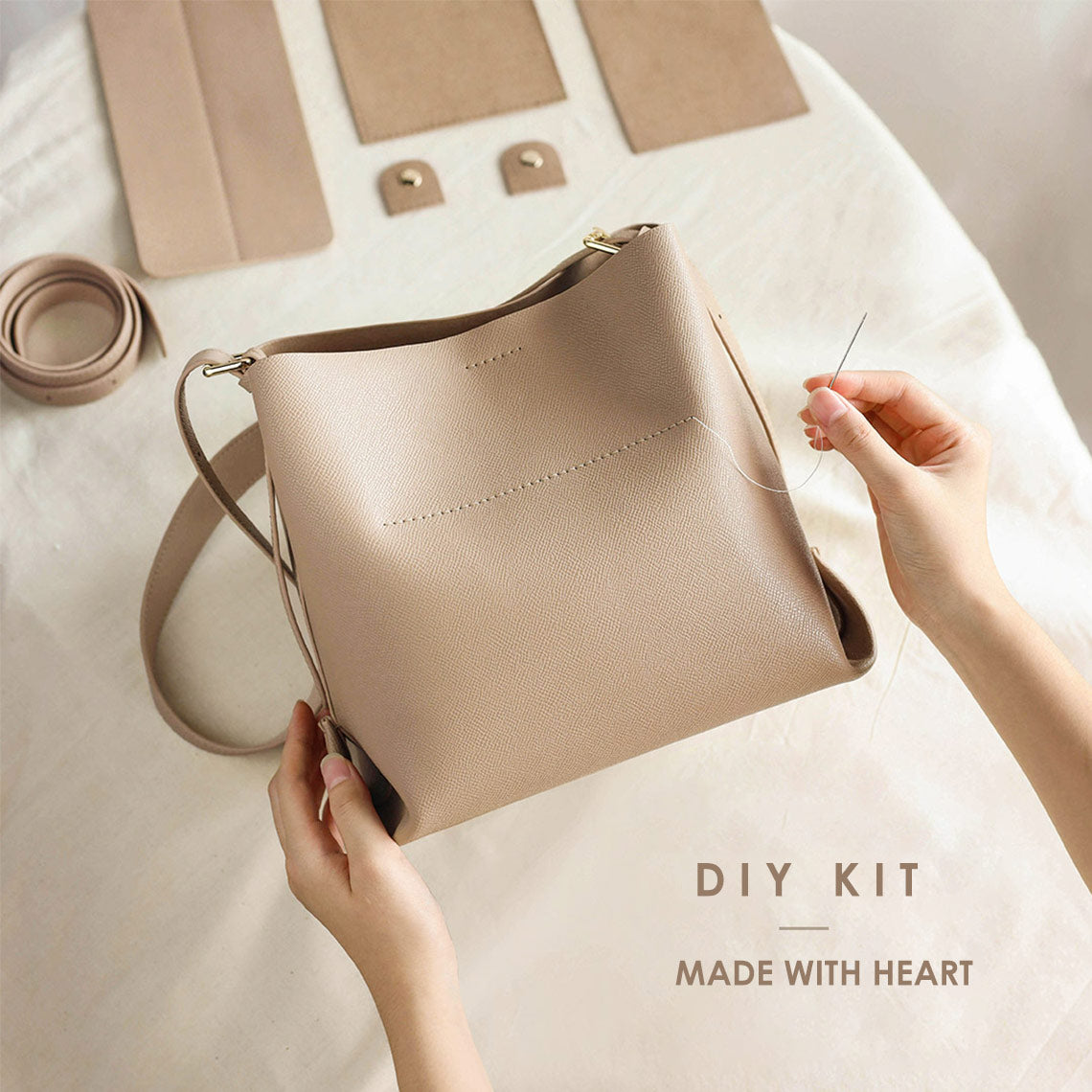 Fashion Leather Bucket Bag DIY Kit | Make A Bucket Bag