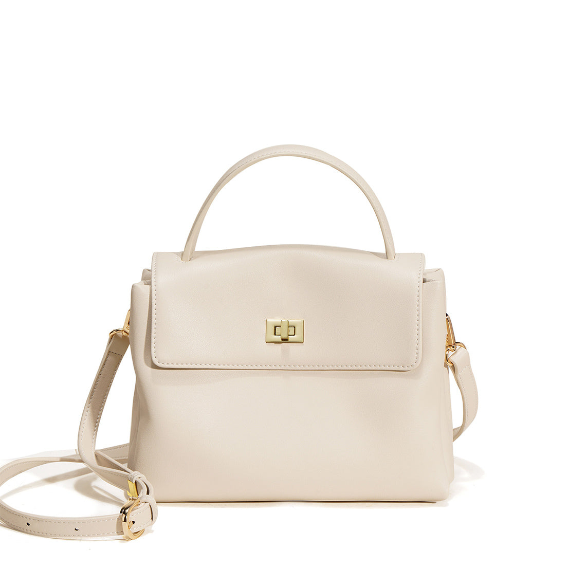 Designer White Leather Handbags | Soft Leather Crossbody Bag for Women - POPSEWING™