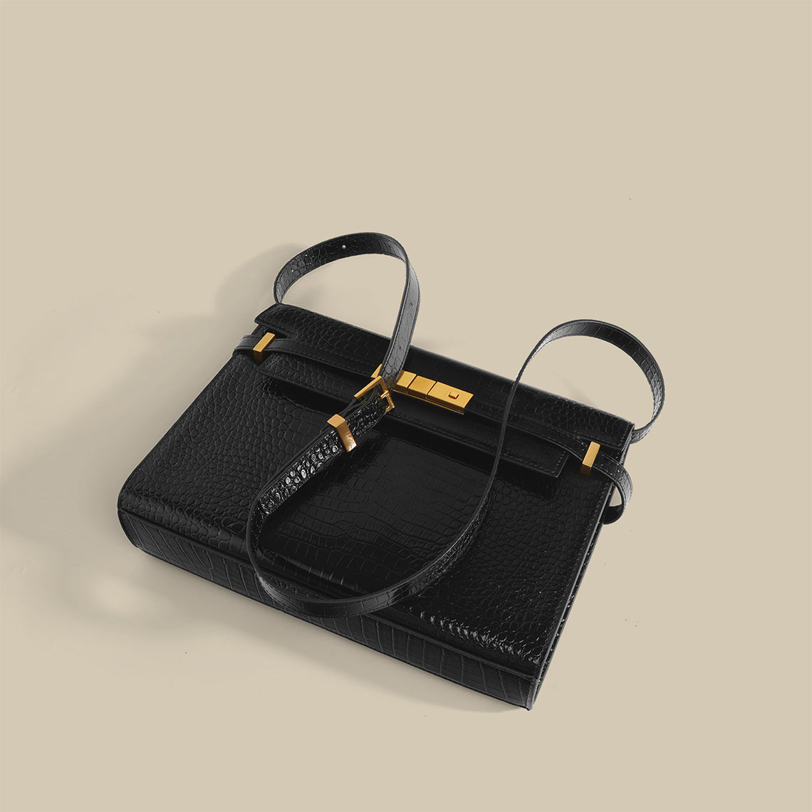 Leather Inspired Designer City Shoulder Bag