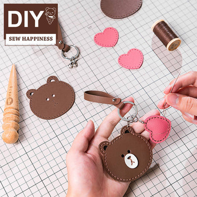 DIY Leather Keyring Birthday Gift Idea DIY Keychain Making Supplies