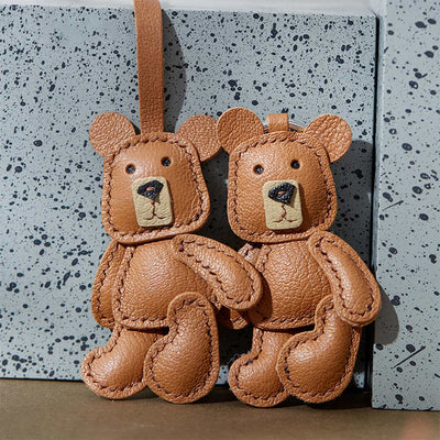 Cute Bear Keychain Charm | Brown Teddy Bear Keychain for Women - POPSEWING™