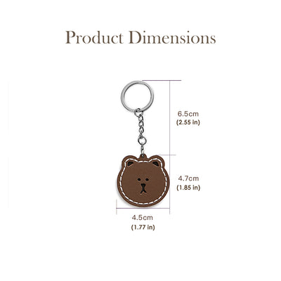 POPSEWING® Leather Brown Bear Keychain DIY Kit