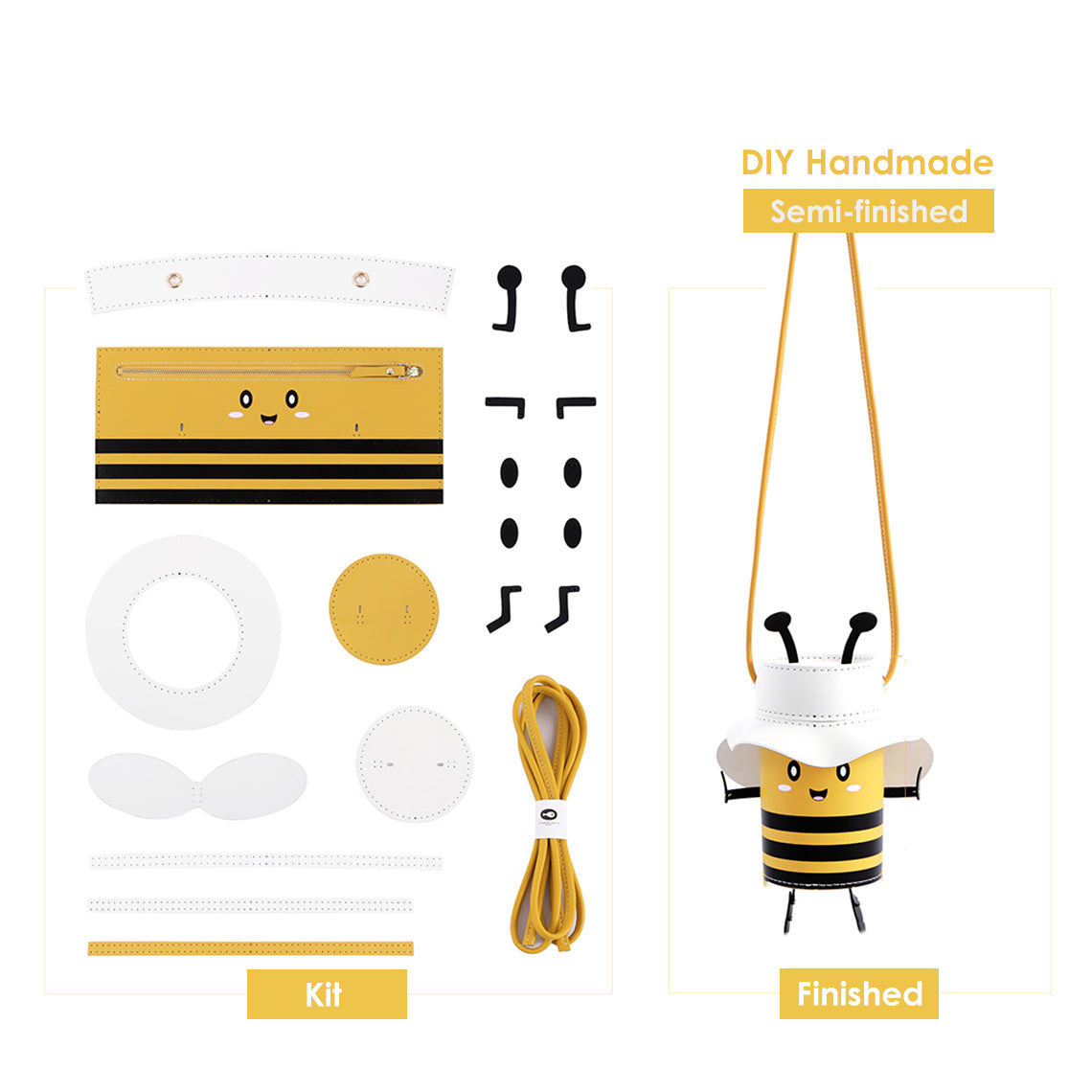 POPSEWING™ Lovely Bee Crossbody Bag For Kids | DIY Kit