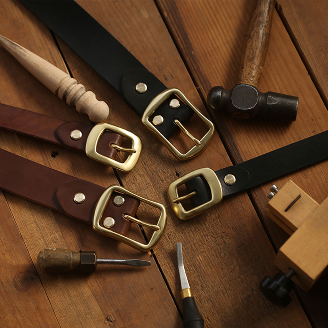 POPSEWING® Full Grain Leather Belt DIY Kit