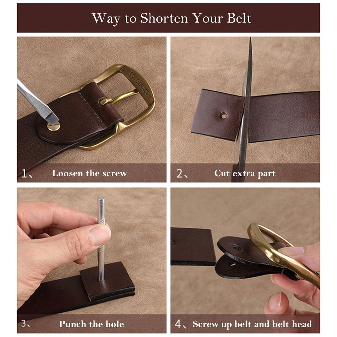 POPSEWING® Full Grain Leather Distressed Belt DIY Kit