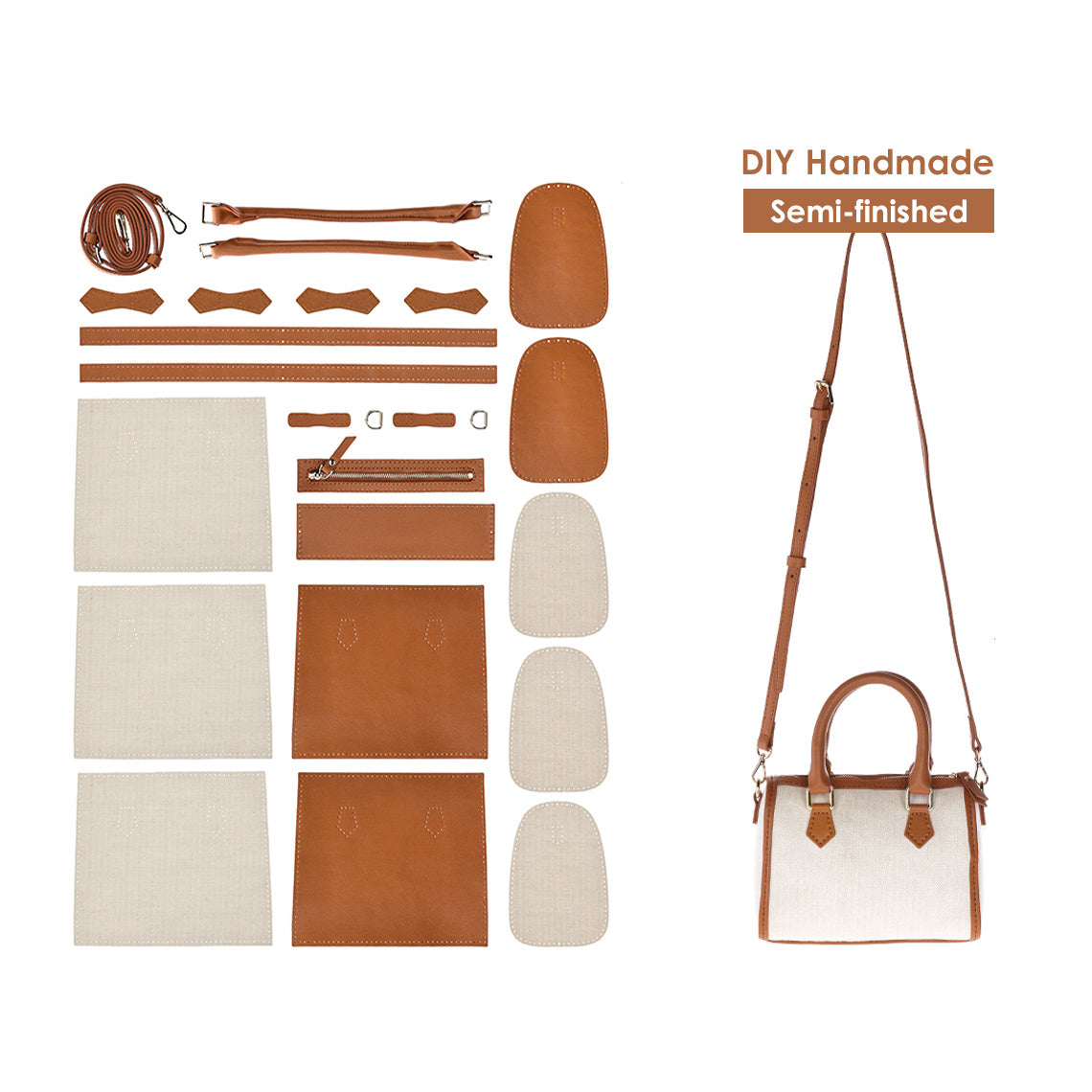 DIY leather bag kits | Dust bag DIY Boston bag | Eco-friendly gift ideas