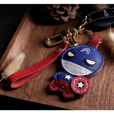 DIY Leather Keychain Ideas | DIY Captain America Keychain Kit - POPSEWING™