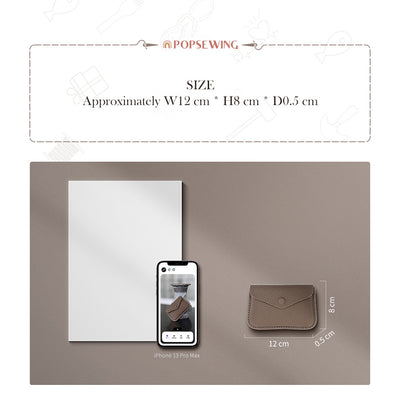 Minimalist Leather Business Card Holder Size | POPSEWING™ DIY Kit