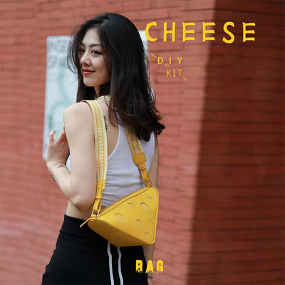 Casual Bags for Ladies | Yellow Cheese Shaped Triangle Shoulder & Crossbody Bag