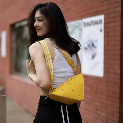 Bright Color Triangle Shoulder Bag | Fashion Design Handbag & Shoulder Bags Handmade - POPSEWING™
